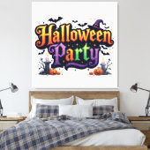 Halloween Party Canvas Afdruk (Insitu (Slaapkamer))
