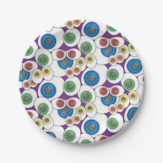 Halloween Party Cartoon Eyes Paper Bord (Voorkant)