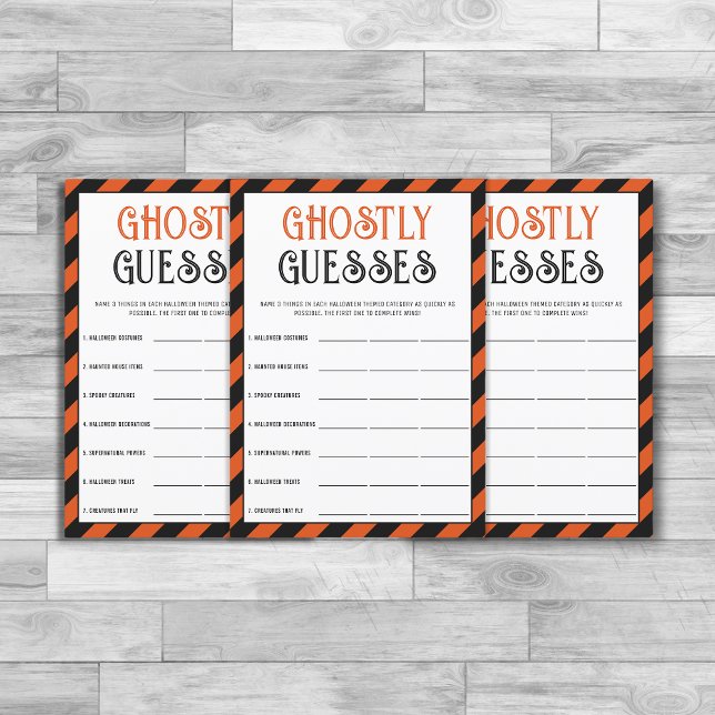 Halloween Party Categorieën en Woorden Spel (Creator heeft geüpload)