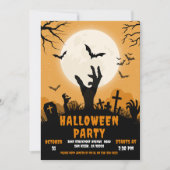 Halloween Party Cementary Kaart (Voorkant)