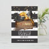 Halloween Party Chique uitnodigingen (Staand voorkant)