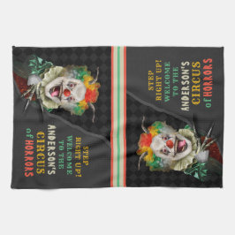 Halloween Party Circus Clown Scary Carnival Custom Theedoek