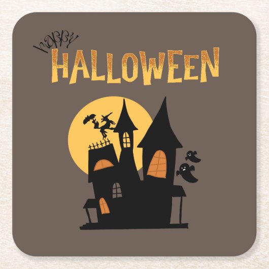 Halloween Party Collectie! Kartonnen Onderzetters (Voorkant)