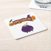 Halloween Party Collectie! Kartonnen Onderzetters (Schuin)