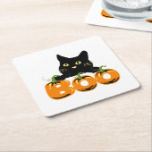 Halloween Party Collectie! Kartonnen Onderzetters (Schuin)