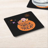 Halloween Party Collectie! Kartonnen Onderzetters (Schuin)