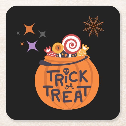 Halloween Party Collectie! Kartonnen Onderzetters (Voorkant)