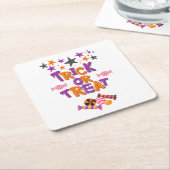 Halloween Party Collectie! Kartonnen Onderzetters (Schuin)