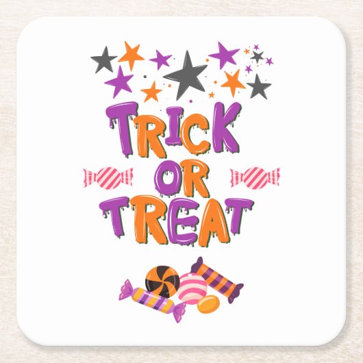 Halloween Party Collectie! Kartonnen Onderzetters (Voorkant)