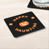 Halloween Party Collectie! Kartonnen Onderzetters (Schuin)