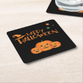 Halloween Party Collectie! Kartonnen Onderzetters (Schuin)