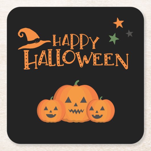 Halloween Party Collectie! Kartonnen Onderzetters (Voorkant)