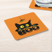 Halloween Party Collectie! Kartonnen Onderzetters (Schuin)