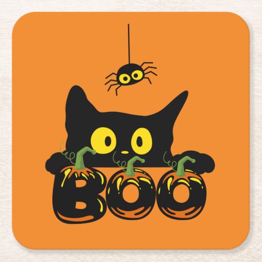 Halloween Party Collectie! Kartonnen Onderzetters (Voorkant)