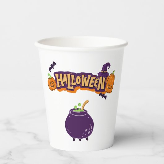 Halloween Party Collectie! Papieren Bekers (Voorkant)
