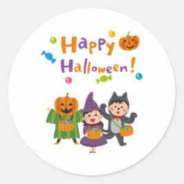 Halloween Party Collectie! Ronde Sticker