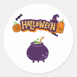 Halloween Party Collectie! Ronde Sticker