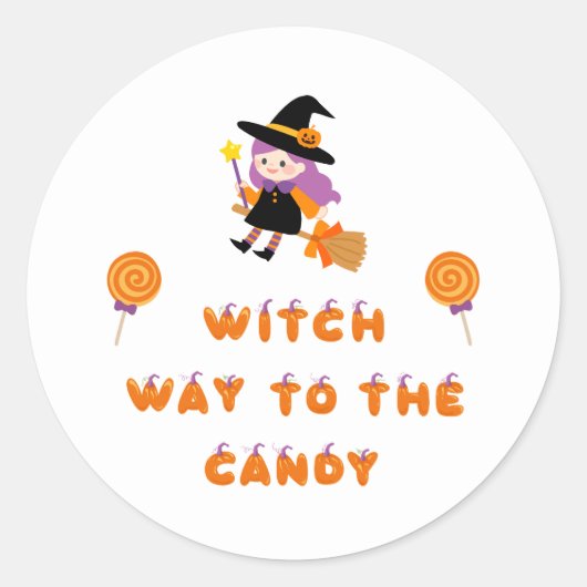 Halloween Party Collectie! Ronde Sticker (Voorkant)