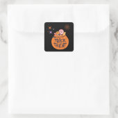 Halloween Party Collectie! Vierkante Sticker (Tas)