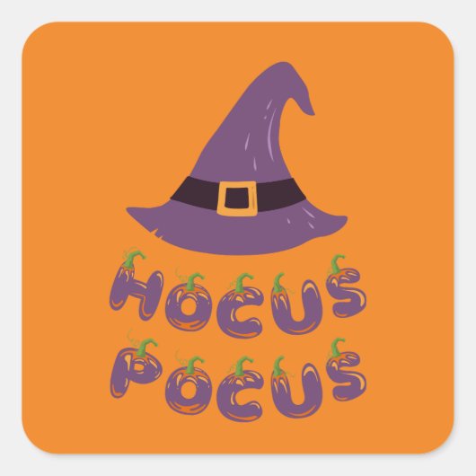 Halloween Party Collectie! Vierkante Sticker (Voorkant)