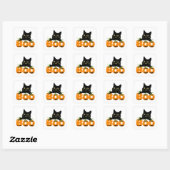 Halloween Party Collectie! Vierkante Sticker (Vel)