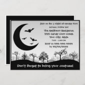 Halloween Party Costume Contest Black and White Kaart (Voorkant / Achterkant)