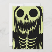 Halloween Party Creepy Demonic Monster Kaart (Achterkant)