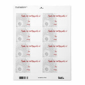 Halloween Party Dank je cadeau Labels (Full Sheet)