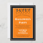Halloween Party Dansende Skeletten Aangepast Kaart (Voorkant)