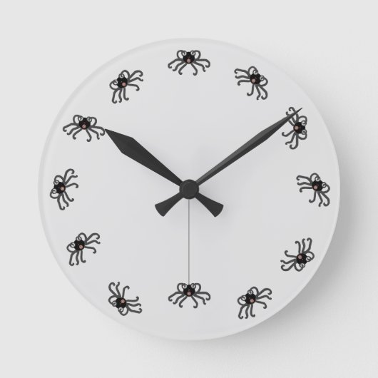 Halloween Party Decor Large Clock Ronde Klok (Voorkant)