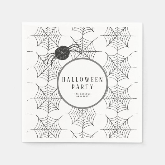 Halloween Party Decoraties Spinnen Web Food Servet (Voorkant)
