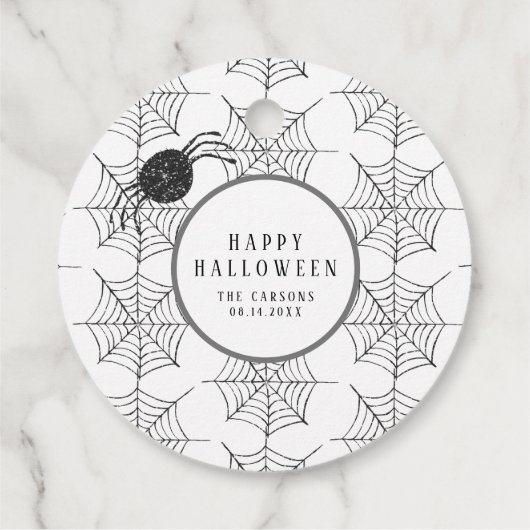 Halloween Party Decoraties Spinnen Web Gift Bedankjes Labels (Achterkant)