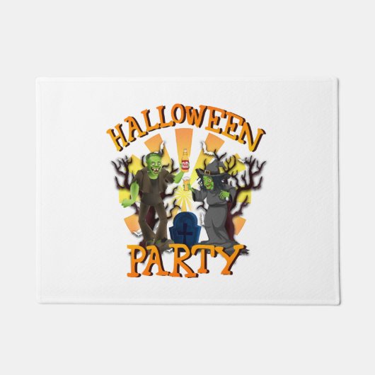Halloween Party Deurmat (Voorkant)