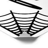 Halloween Party deze wegpijl recht vooruit Post Poster (Hoek)