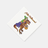 Halloween Party Dinosaur Napkins Feliz Halloween Servet (Hoek)