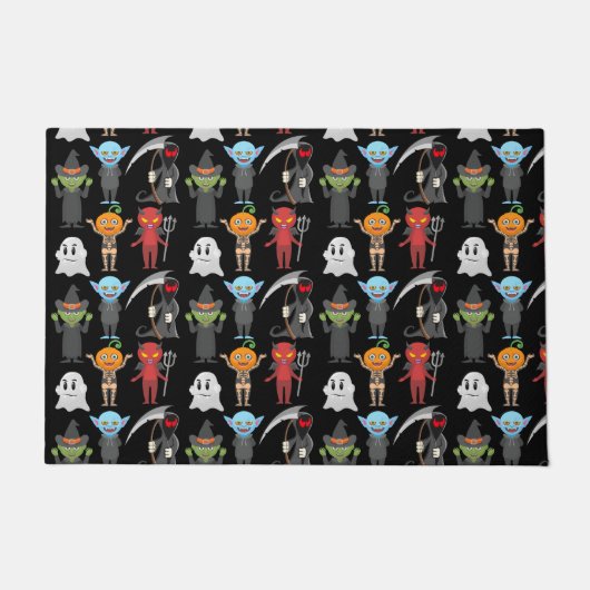 Halloween Party Doormat Deurmat (Voorkant)