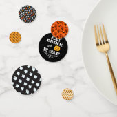 Halloween Party Eat Drink & Be Scary Pumpkin Face Confetti (Groep)