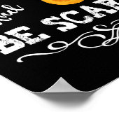 Halloween Party Eat Drink & Be Scary Pumpkin Face Poster (Hoek)