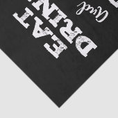 Halloween Party Eat Drink & Be Scary Pumpkin Face Tissuepapier (Detail)