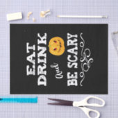 Halloween Party Eat Drink & Be Scary Pumpkin Face Tissuepapier (Craft)