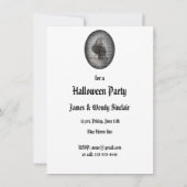 Halloween Party Edgar Allan Poe Raven Poem Kaart (Achterkant)