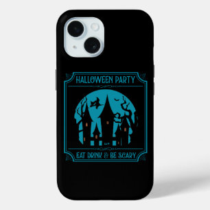 HALLOWEEN PARTY, EET, DRINK & BE ENGE HALLOWEEN iPhone 15 CASE