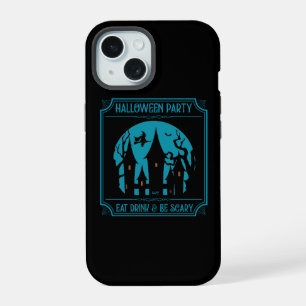 HALLOWEEN PARTY, EET, DRINK & BE ENGE HALLOWEEN iPhone 15 CASE