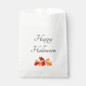 Halloween Party Elegant Fall Leaves Bedankzakje (Voorkant)