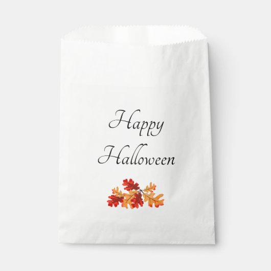 Halloween Party Elegant Fall Leaves Bedankzakje (Voorkant)