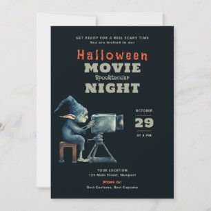 Halloween Party Enge Film Nacht Ghoul Gremlin Kaart