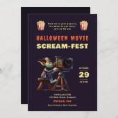 Halloween Party Enge Films Night Scream-Fest Kaart (Voorkant / Achterkant)