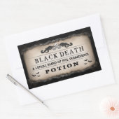 Halloween Party Eten of Drink Zwart & Bruin Label (Envelop)