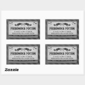 Halloween Party Eten of Drink Zwart Streep Label (Vel)