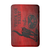 Halloween Party Evil Black Cat Pumpkin Red Scary Badmat (Voorkant Verticaal)